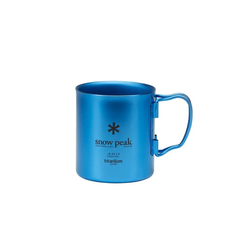 Gece Mavisi Anodize Titanyum Kupa 450 ml
