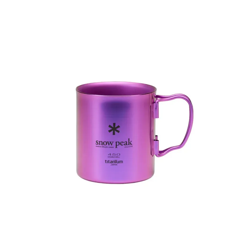 Mor Anodize Titanyum Kupa 450 ml