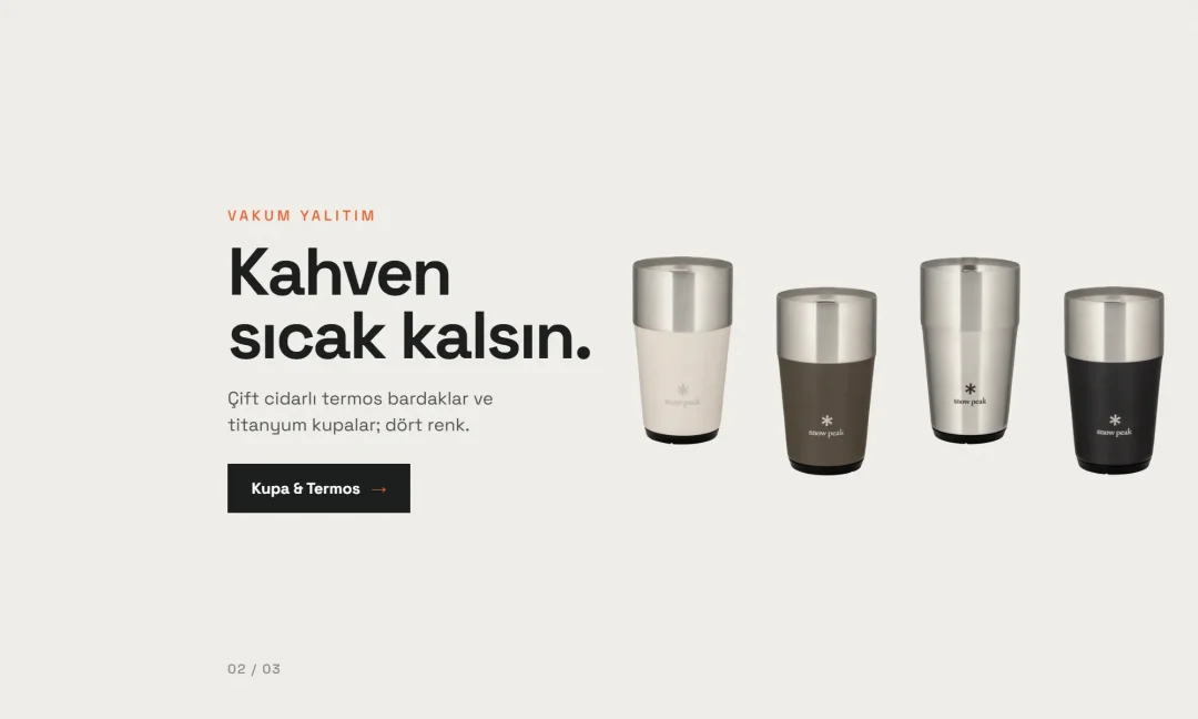 Dört renkte termos bardak